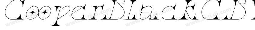 CooperBlackCBT Itali字体转换